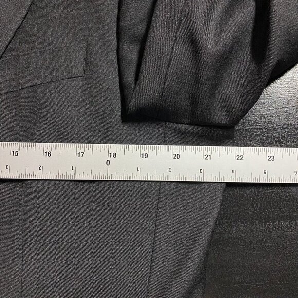 Jack Victor Sport Jacket 41R Loro Piana Zelander Wool Ryder Charcoal Two Button - Picture 12 of 16